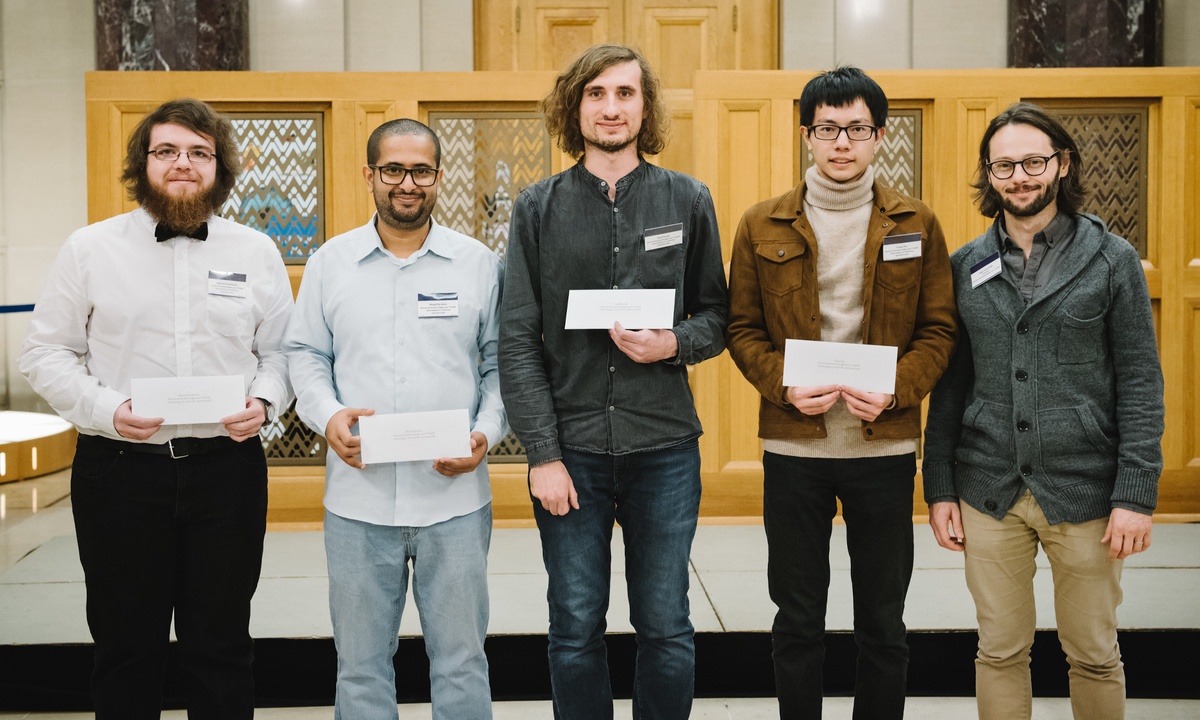 Photo des récipiendaires des bourses doctorales Google pour l'Université de Montréal